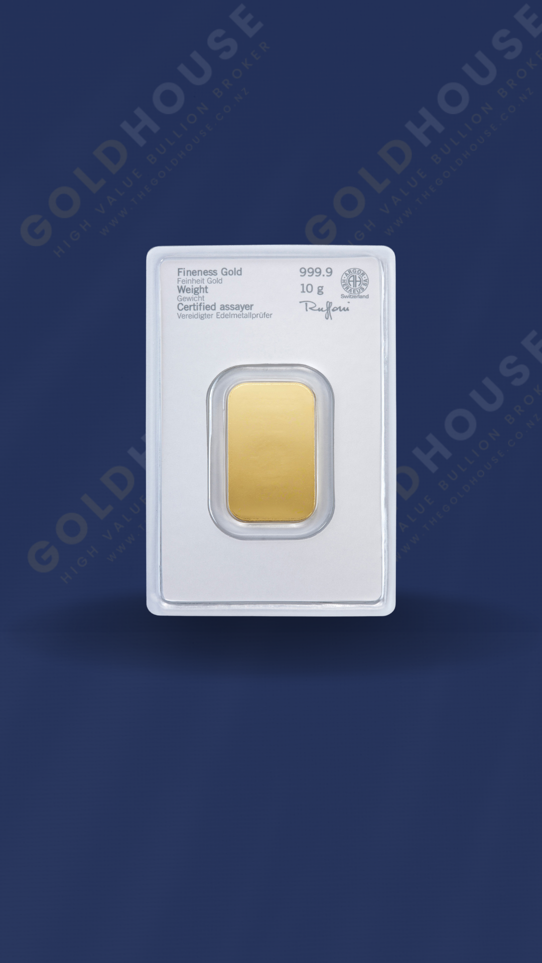 10g Gold Heraeus Minted Bar 999.9 image 2