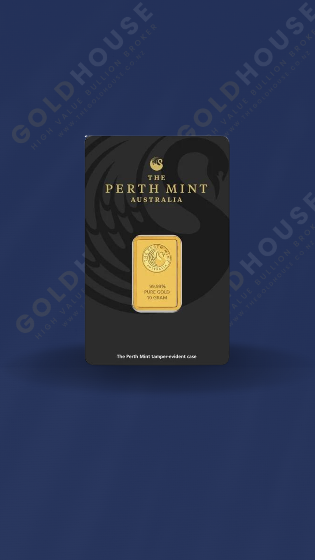 10g Gold Perth Mint Minted Bar 999.9