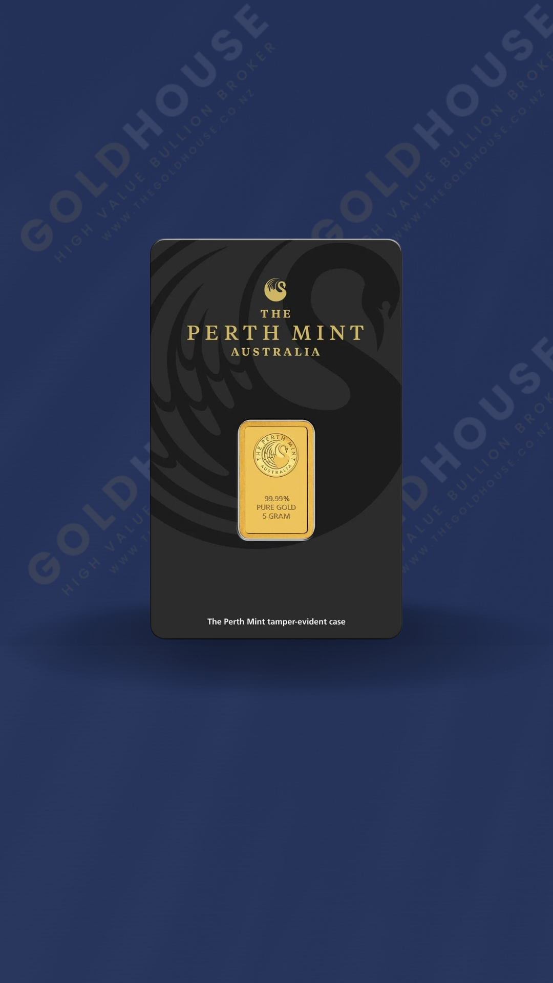 5g Gold Perth Mint Minted Bar 999.9
