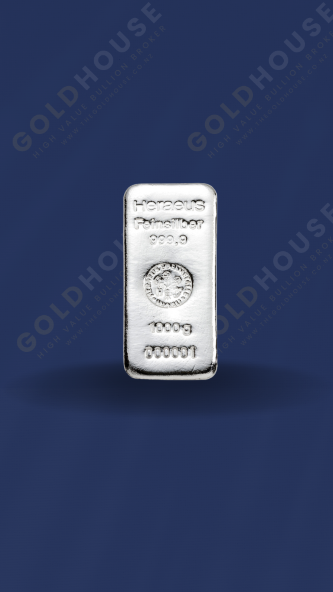 1g Silver Heraeus Minted Bar 999.9