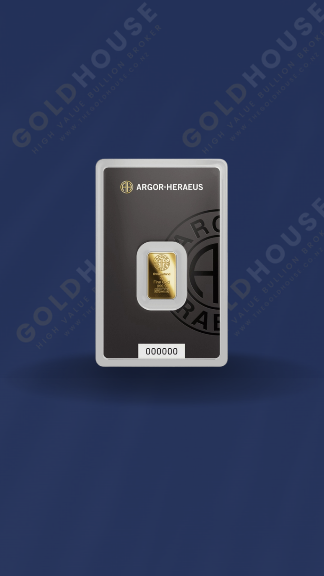 2g Gold Argor-Heraeus Minted Bar 999.9
