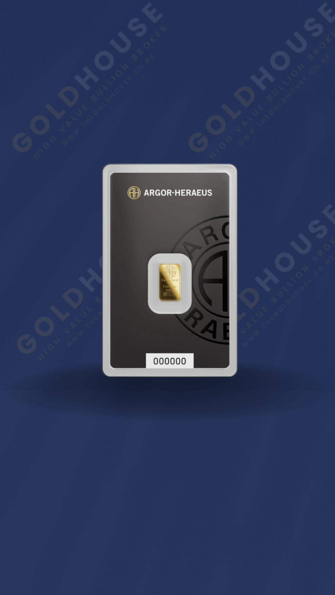 1g Gold Argor-Heraeus Minted Bar 999.9