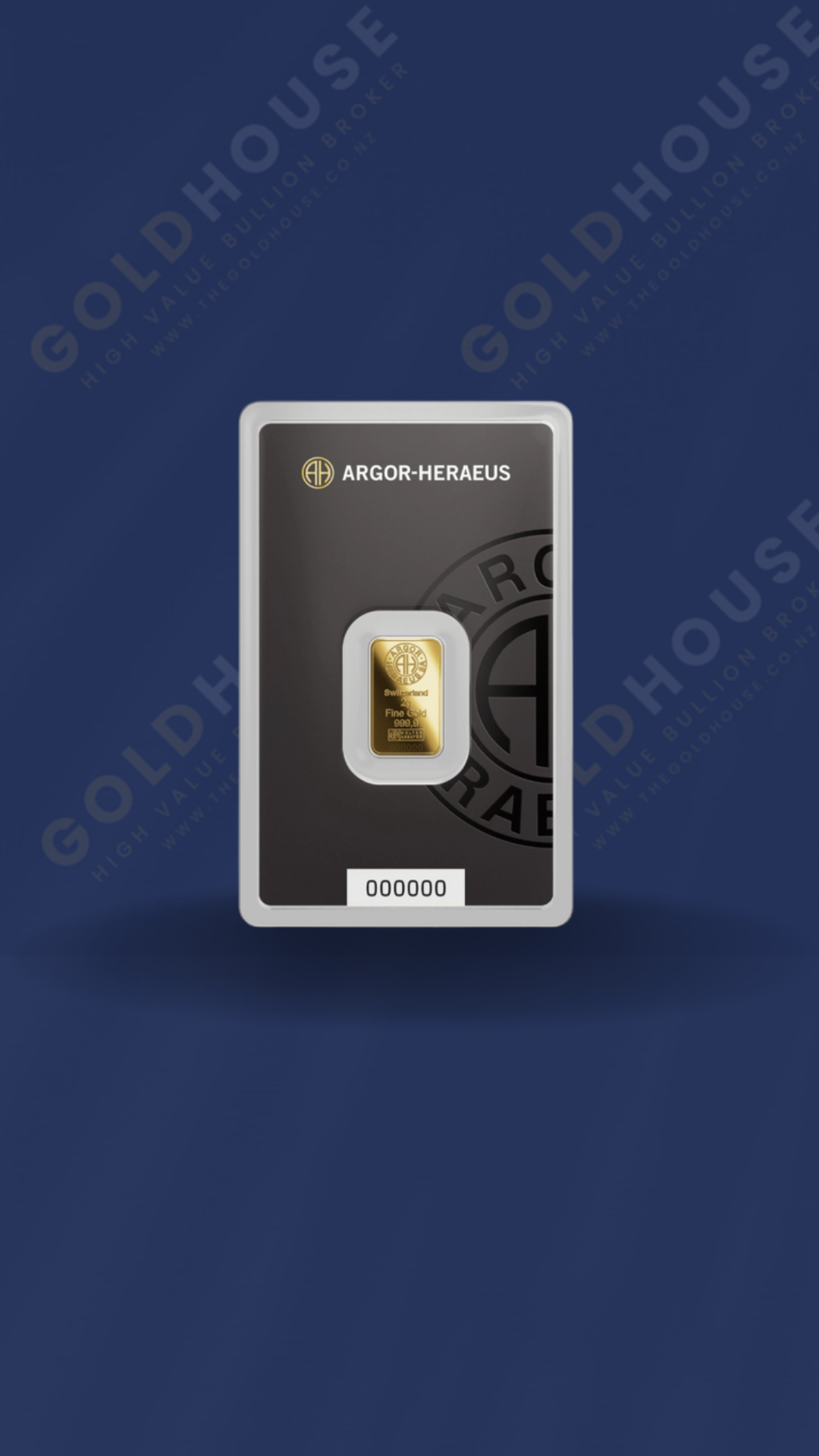 2g Gold Argor-Heraeus Minted Bar 999.9