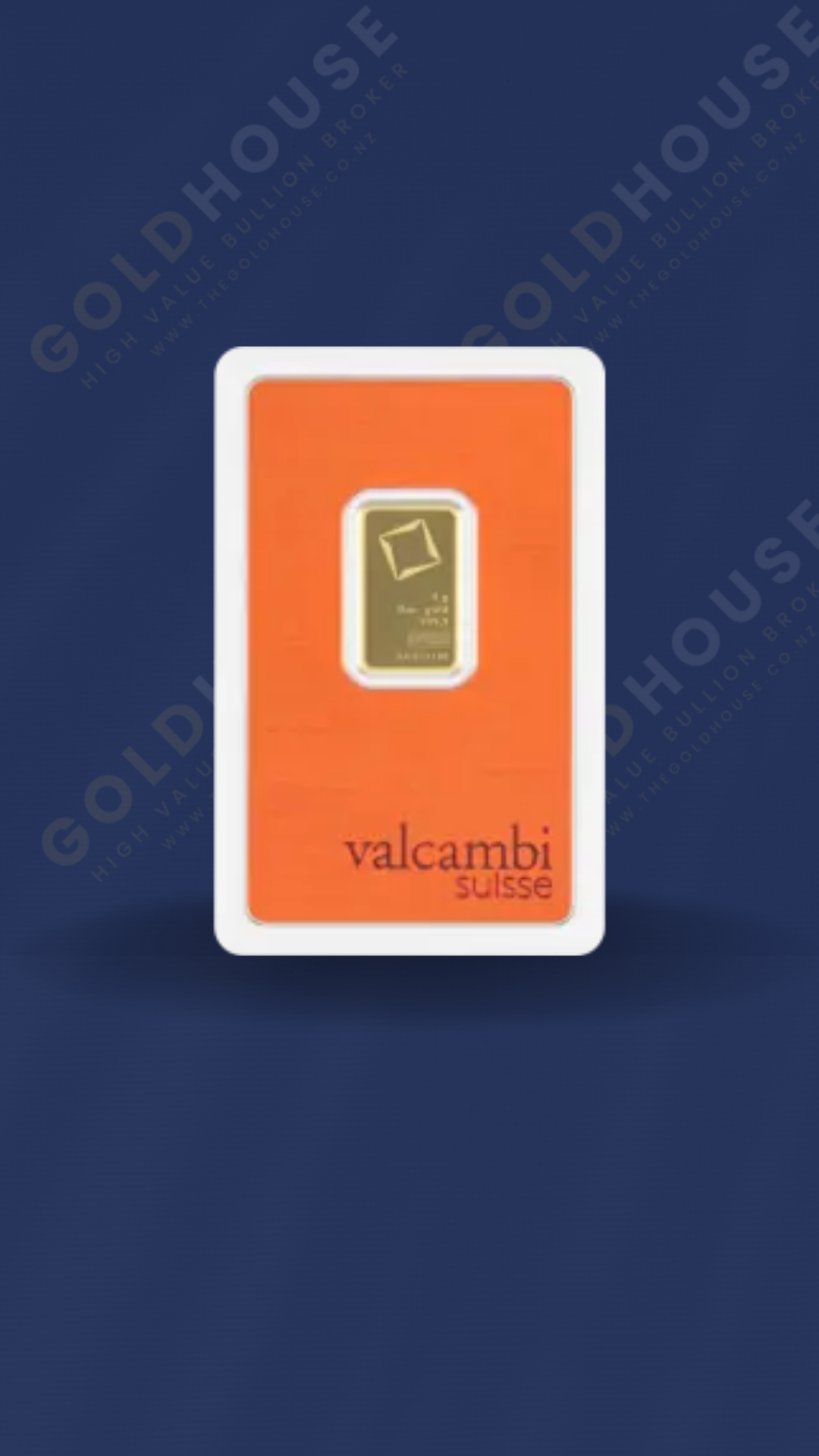 5g Gold Valcambi Suisse Minted Bar 999.9