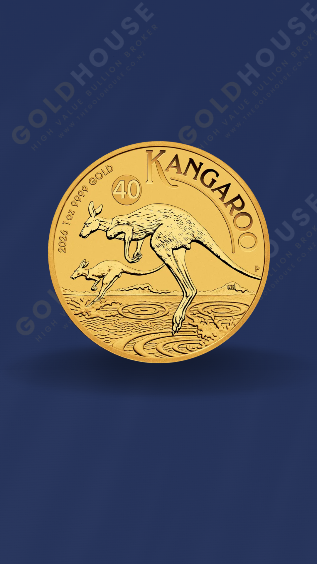 1oz Gold Australian Kangaroo Minted Coin 999.9 2026