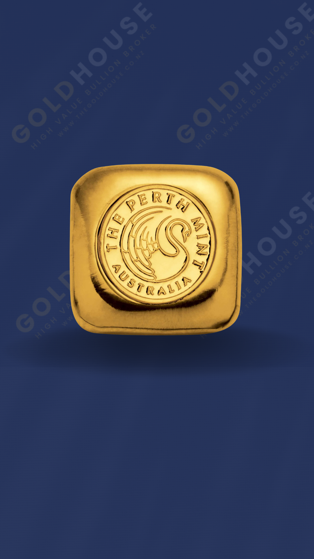1oz Gold Perth Mint Cast Bar 999.9